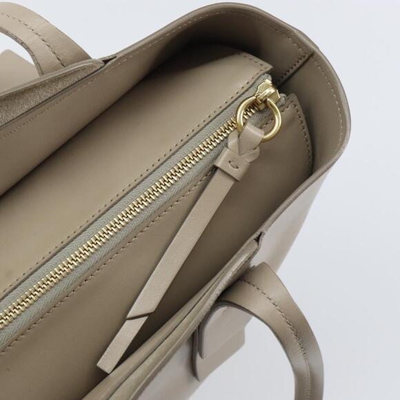 Chloe C Tote Bag Leather Beige Gold Auth am10250V - Picture 10 of 16